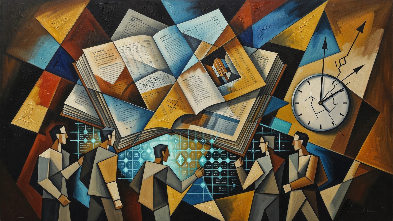 Cubist composition illustrating today's topic