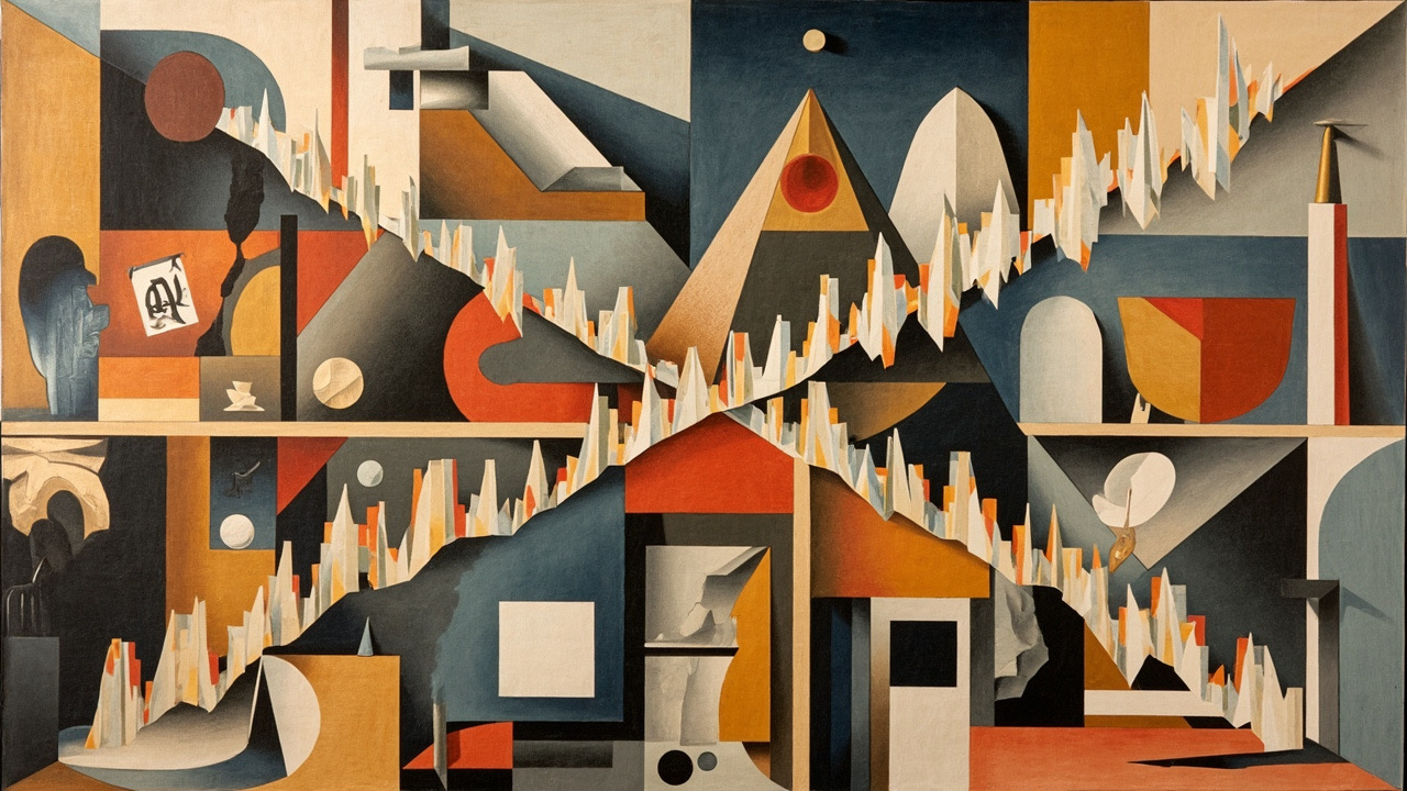 Cubist composition illustrating today's topic