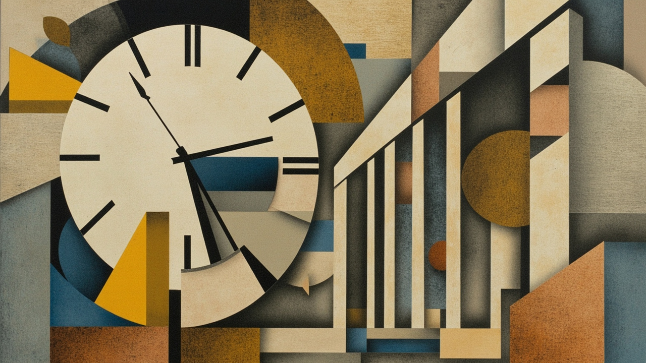Cubist composition illustrating today's topic